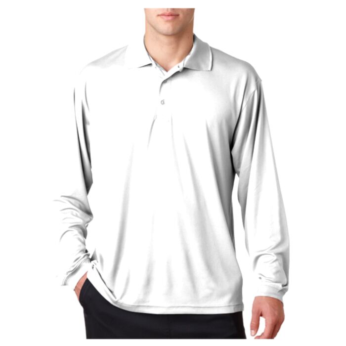 UltraClub® Adult Cool & Dry Sport Long-Sleeve Polo Thumbnail