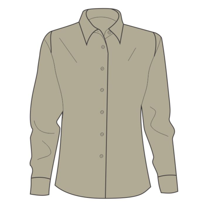 UltraClub Ladies' Wrinkle-Free End-on-End Thumbnail