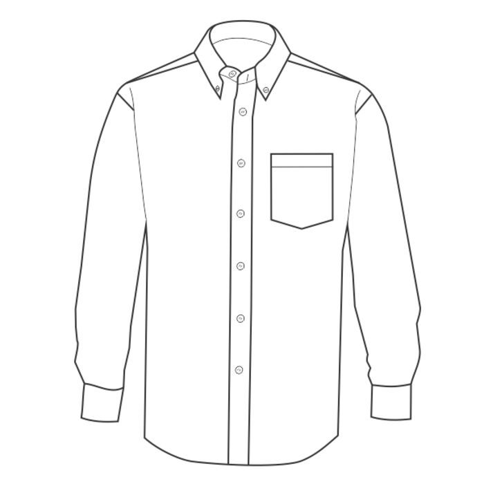 UltraClub Men's Tall Classic Wrinkle-Free Long-Sleeve Oxford Thumbnail