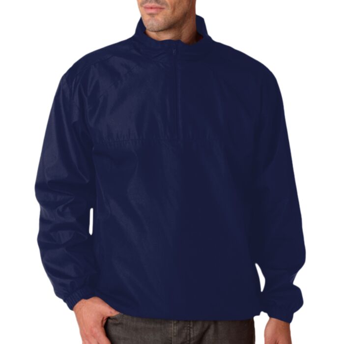 UltraClub Adult Micro-Poly 1/4-Zip Windshirt Thumbnail