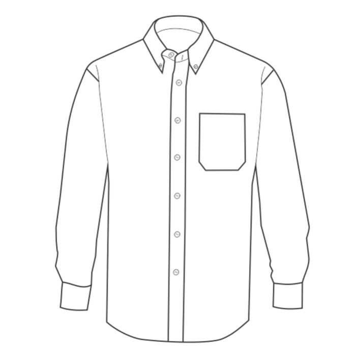 Men's Long-Sleeve Blended Pinpoint Thumbnail