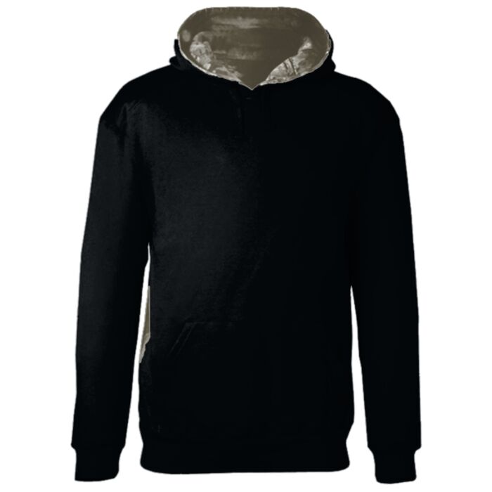 Adult Athletic Fleece Camo Accent Hooded Sweatshirt Thumbnail