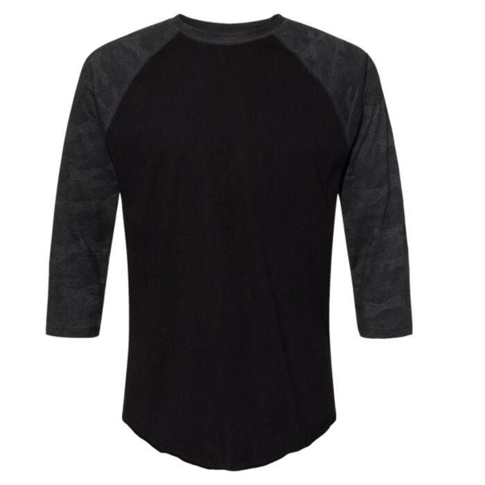 Men's Baseball Fine Jersey Three-Quarter Sleeve Tee Thumbnail