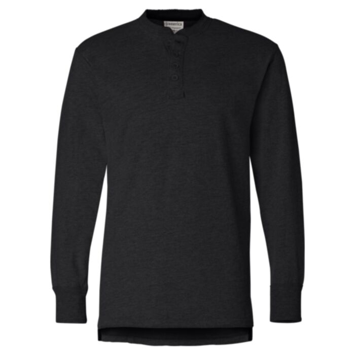 Men's Vintage Brushed Jersey Henley Thumbnail
