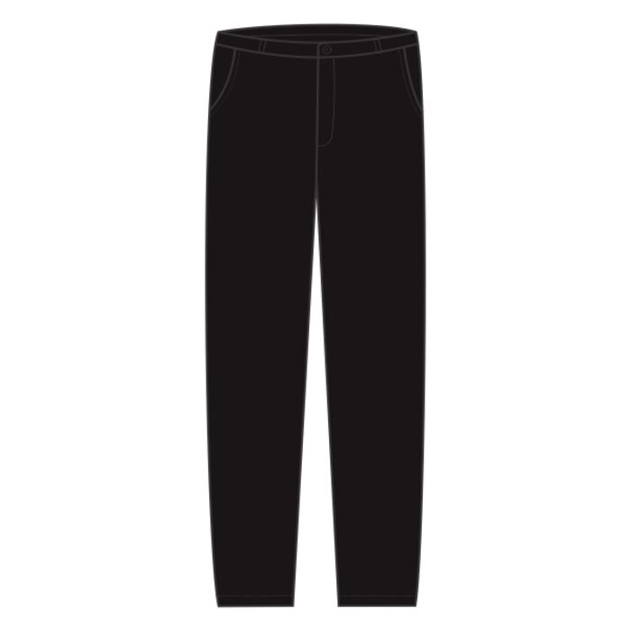 Men's Plain Front Casual Cotton Pants Thumbnail