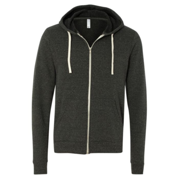Unisex Triblend Sponge Fleece Full-Zip Hoodie Sweatshirt Thumbnail