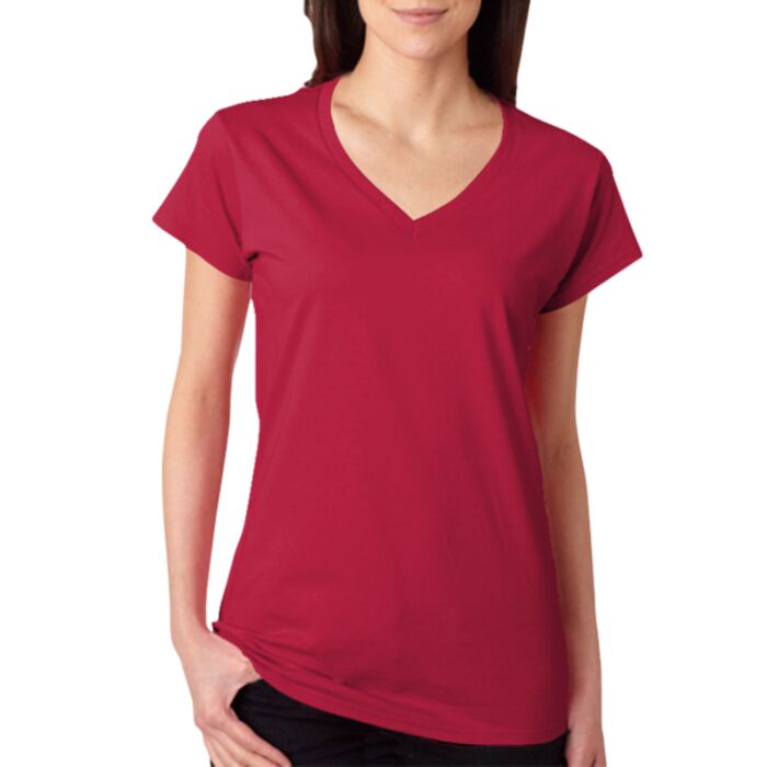 ® Softstyle® Ladies' V-Neck T-Shirt Thumbnail