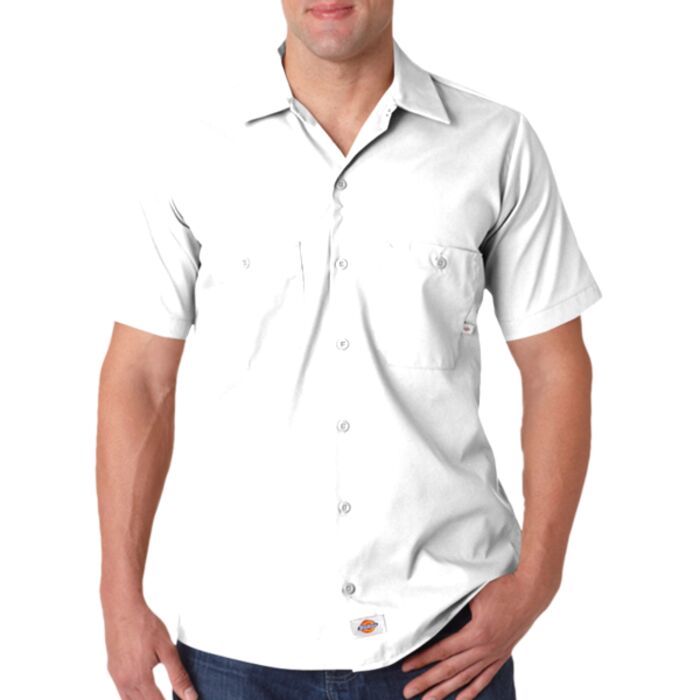 Men’s Short-Sleeve Industrial Poplin Work Shirt Thumbnail