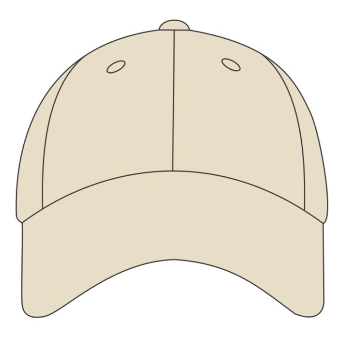 UltraClub Classic Cut Brushed Cotton Twill Unconstructed Sandwich Cap Thumbnail