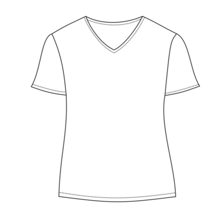 Ladies' V-Neck Polyester T-Shirt Thumbnail