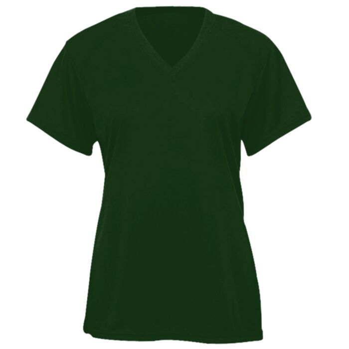 B-Core Girls Performance Solid Color Lap V-Neck Tee Thumbnail