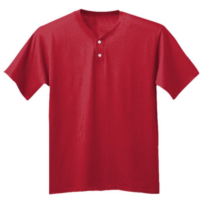 Youth Tek 2-Button Henley Thumbnail