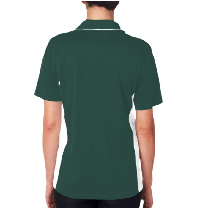 UltraClub&reg; Ladies’ Cool & Dry Sport 2-Tone Polo Thumbnail