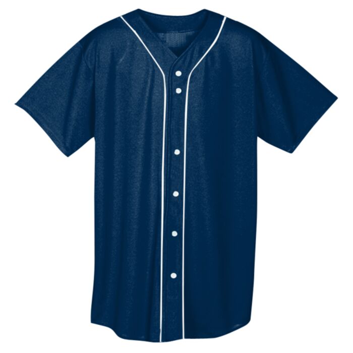 Adult Short Sleeve Full Button Baseball Top Thumbnail