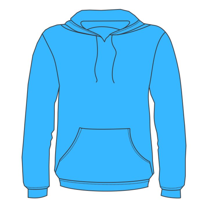 Adult Neon Tie-Dyed Pullover Hoodie Thumbnail