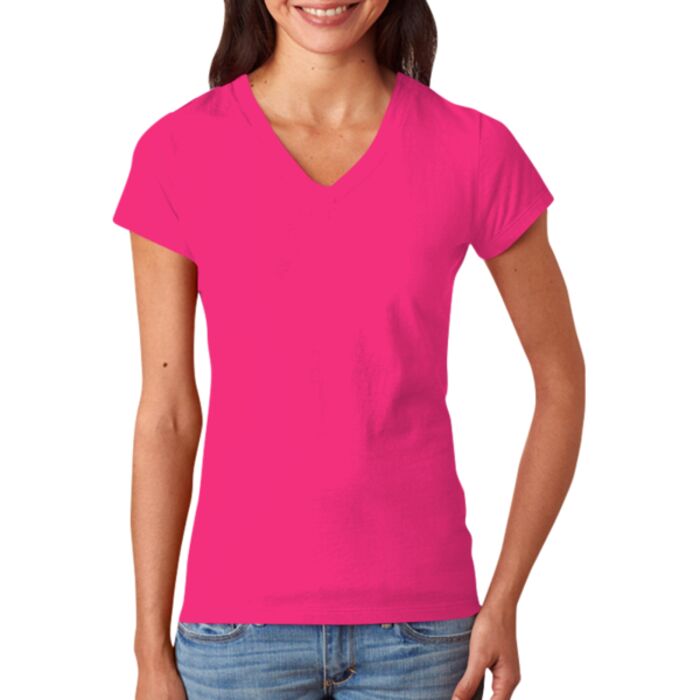 Fruit of the Loom Ladies' Sofspun&reg; Junior Fit V-Neck T-Shirt Thumbnail