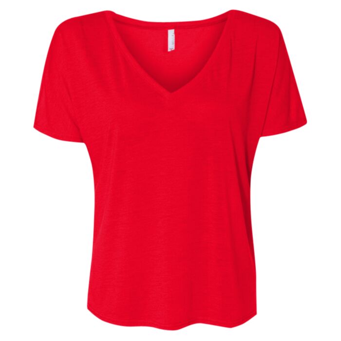 +CANVAS Ladies' Slouchy V-Neck Tee Thumbnail