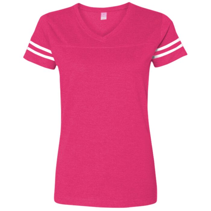 LA T Ladies' Fine Jersey Football Tee Thumbnail