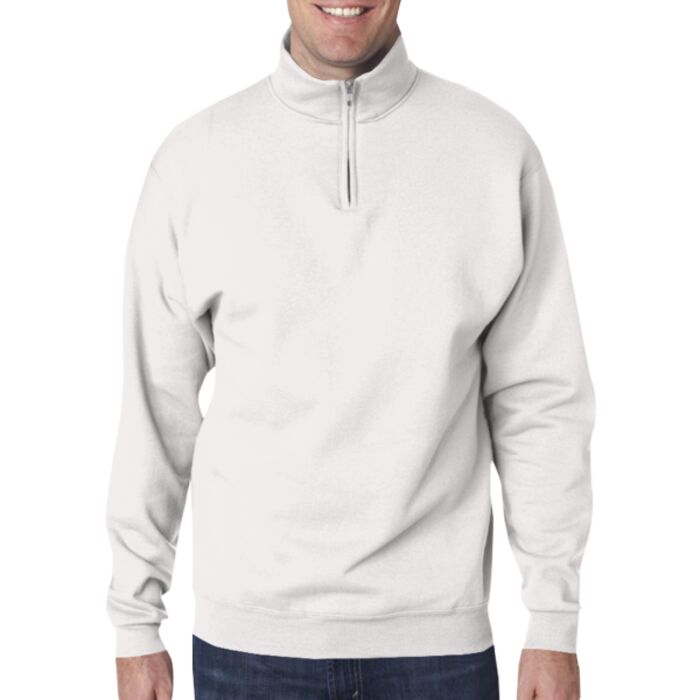 Adult NuBlend&reg; 1/4-Zip Cadet Collar Sweatshirt Thumbnail