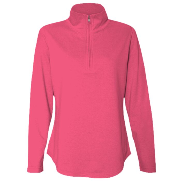 LA T Ladies Lightweight French Terry ¼ Zip Pullover Thumbnail