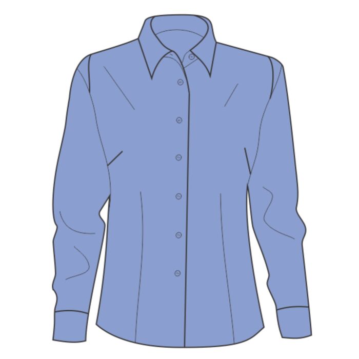 Ladies' Long-Sleeve Yarn-Dyed Gingham Check Thumbnail