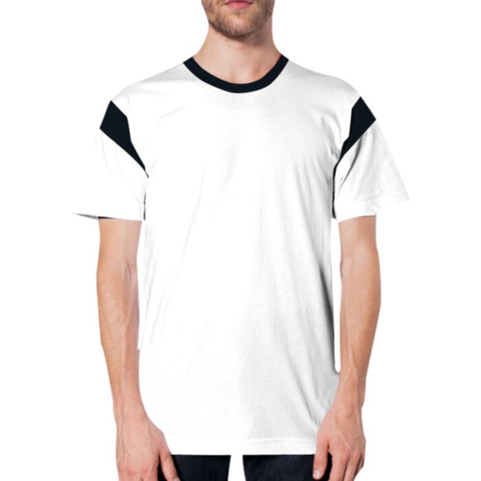 2430 Fine Jersey Contrast Inset S/S T-Shirt Thumbnail