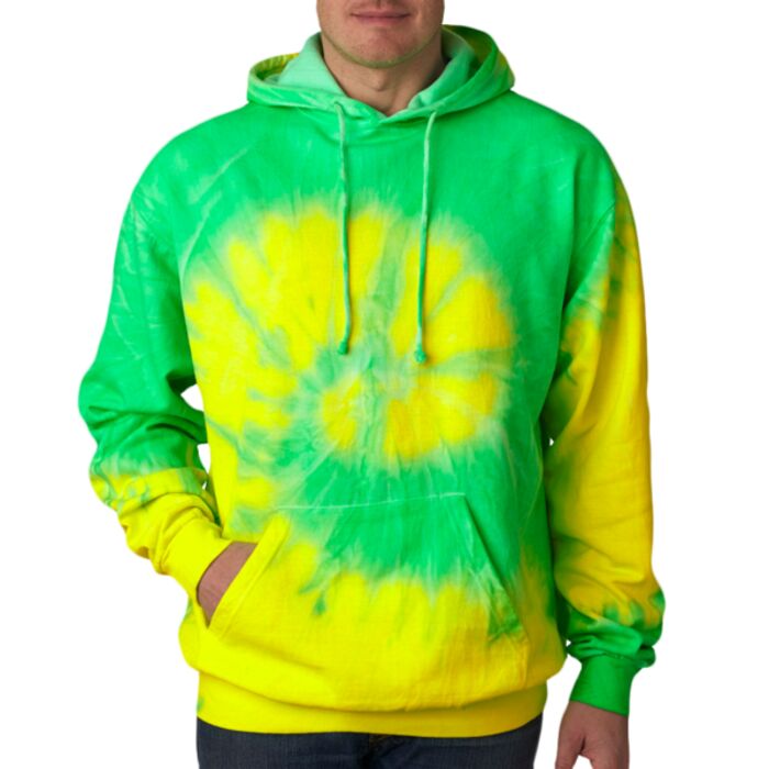Adult Fluorescent Tie-Dyed Pullover Hoodie Thumbnail