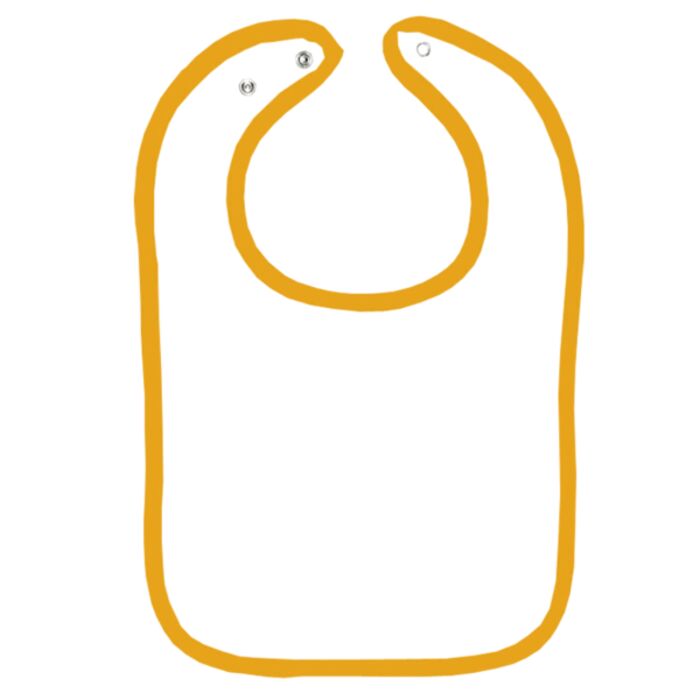 Infant Contrast Trim Terry Bib Thumbnail