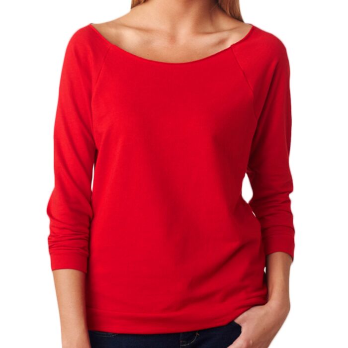 Next Level The Terry Raw-Edge 3/4-Sleeve Raglan Thumbnail