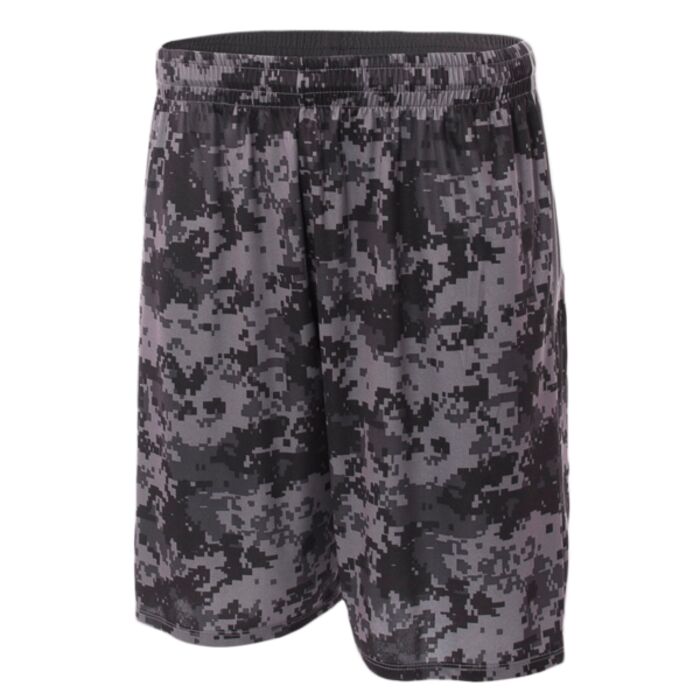 Adult 10" Printed Camo Performance Short Thumbnail