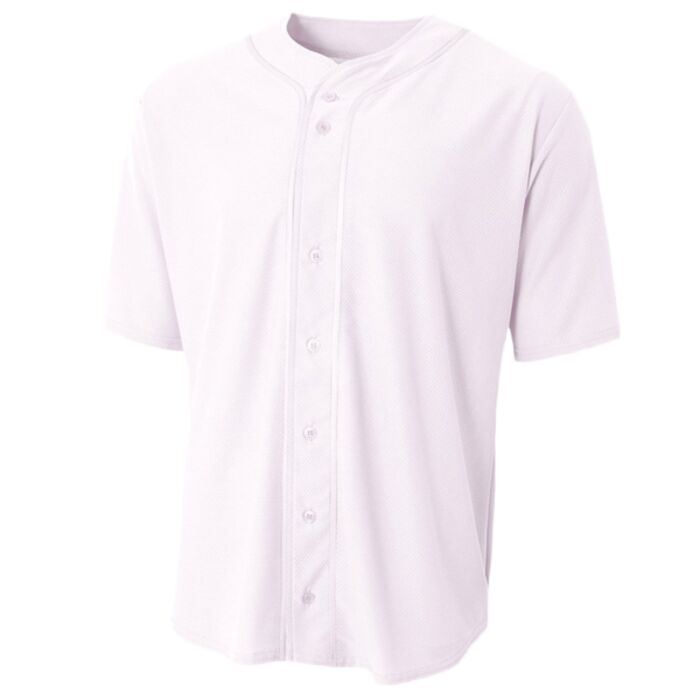 Youth Short Sleeve Full Button Baseball Top Thumbnail