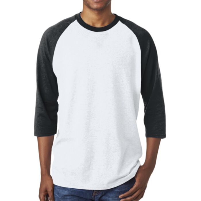 &reg; Heavy Cotton&trade; Adult 3/4-Sleeve Raglan T-Shirt Thumbnail