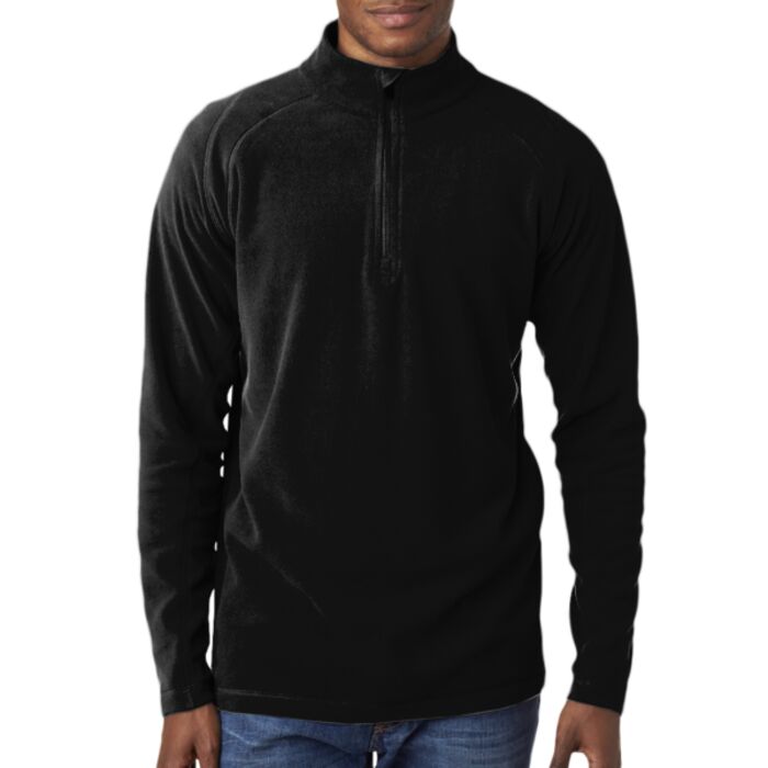 UltraClub&reg; Adult Cool & Dry 1/4-Zip Micro-Fleece Thumbnail