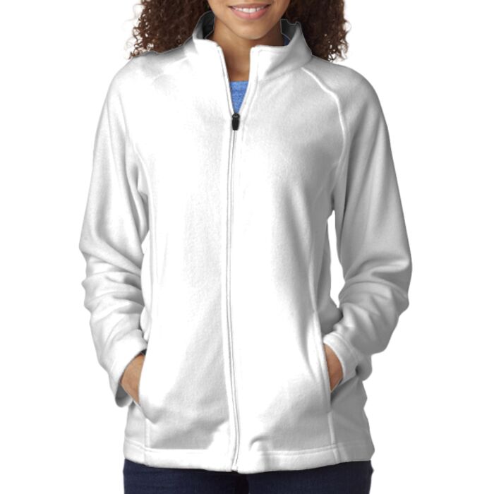 UltraClub&reg; Ladies' Cool & Dry Full-Zip Micro-Fleece Thumbnail