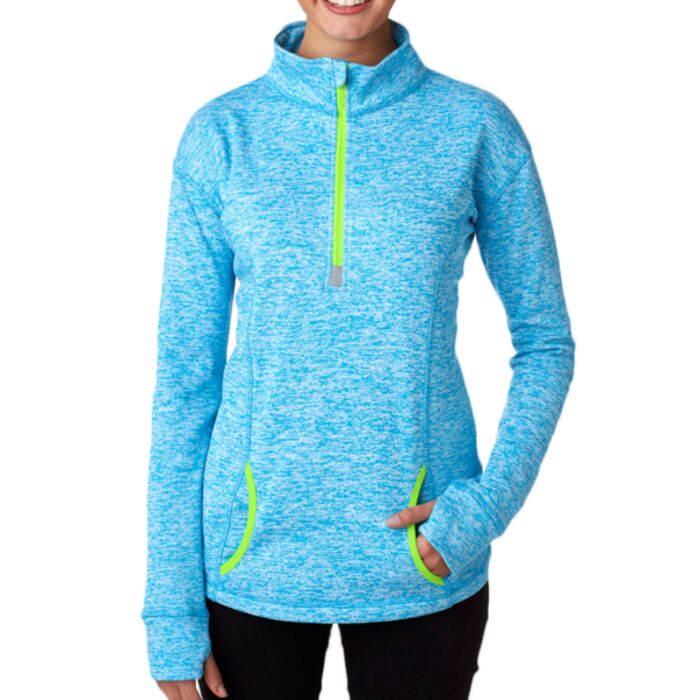 J.America Ladies' Cosmic 1/4-Zip Fleece Thumbnail