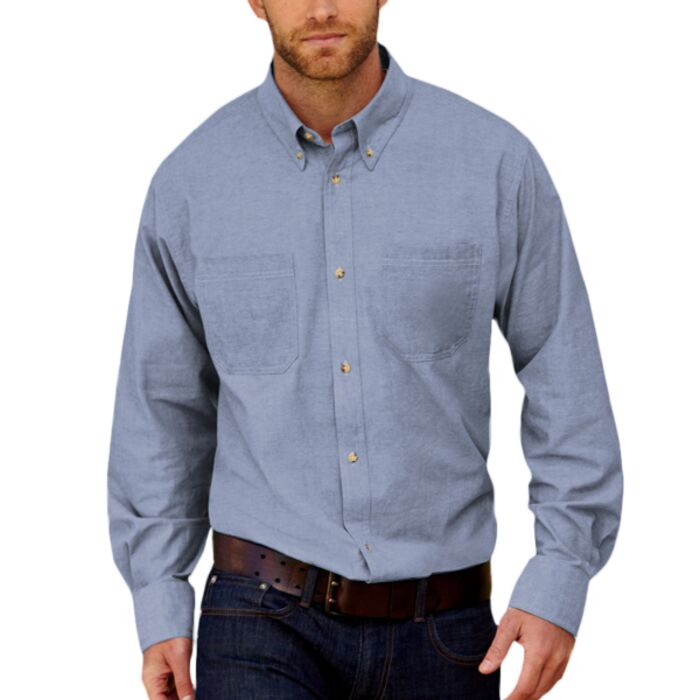 Men's Yarn-Dyed Chambray Woven Thumbnail