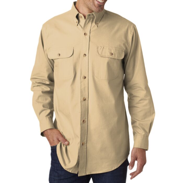 Men's Solid Flannel Shirt Thumbnail