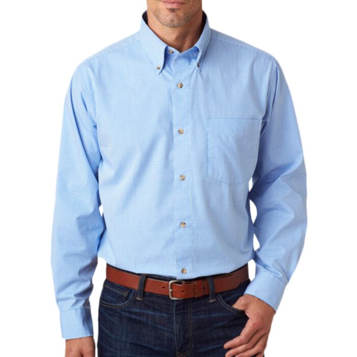 Men's Yarn-Dyed Micro-Check Woven Thumbnail