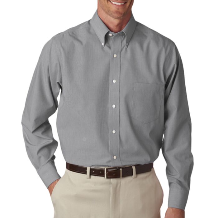 Men's Long-Sleeve Non-Iron Feather Stripe Thumbnail