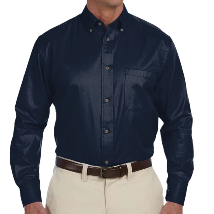 Men's Tall Easy Blend™ Long-Sleeve Twill Shirt with Stain-Release Thumbnail