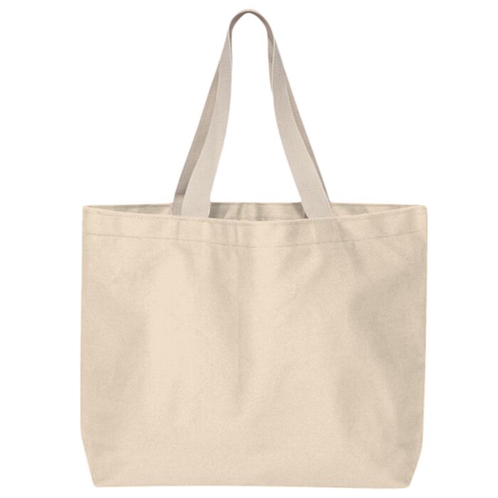 USA Made Cotton Canvas Jumbo Tote Bag Thumbnail