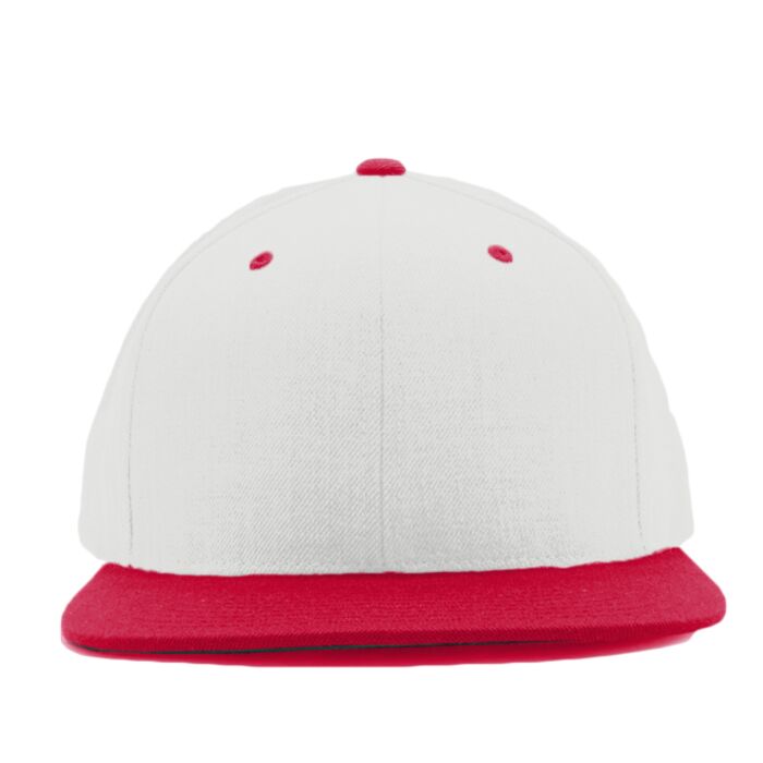 Adult Flat Visor Classic Two-Tone Snapback Cap Thumbnail