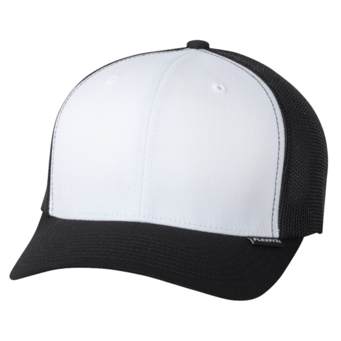 Flexfit Trucker Mesh with White Front Panels Cap Thumbnail