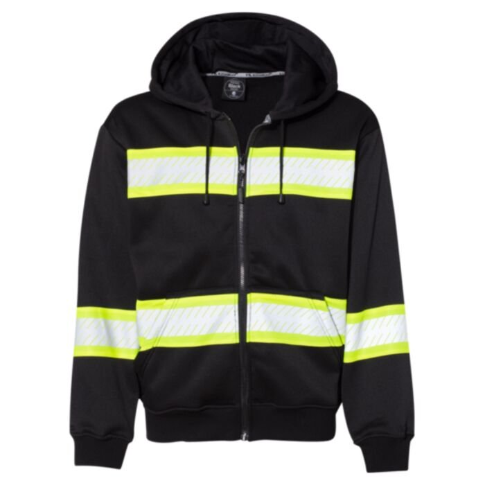 Men's EV Series® Enhanced Visibility Full-Zip Hooded Sweatshirt Thumbnail