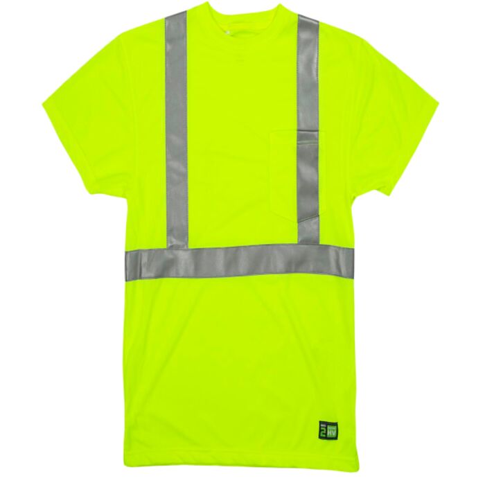 Men's Tall Hi-Vis Class 2 Performance Short Sleeve T-Shirt Thumbnail