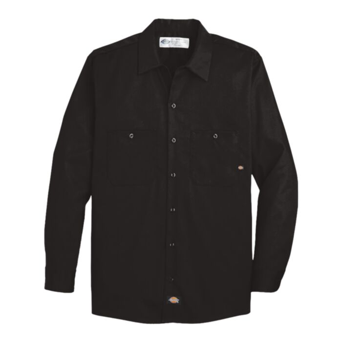 Men's Tall Industrial Cotton Long Sleeve Work Shirt Thumbnail