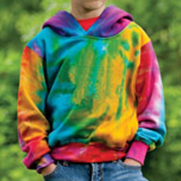 Youth Classic Fleece Tie Dye Hooded Sweatshirt Thumbnail