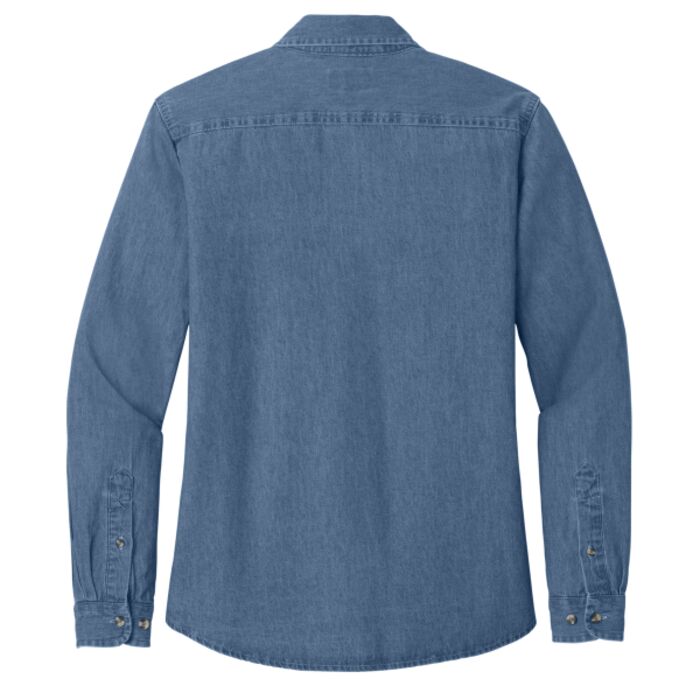 Ladies Long Sleeve Value Denim Shirt Thumbnail