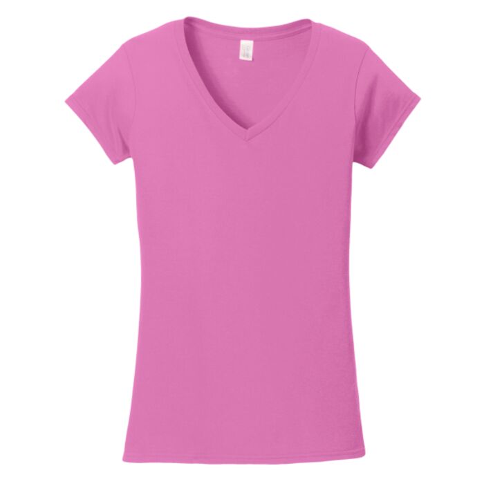 Softstyle ® Ladies Fit V Neck T Shirt Thumbnail