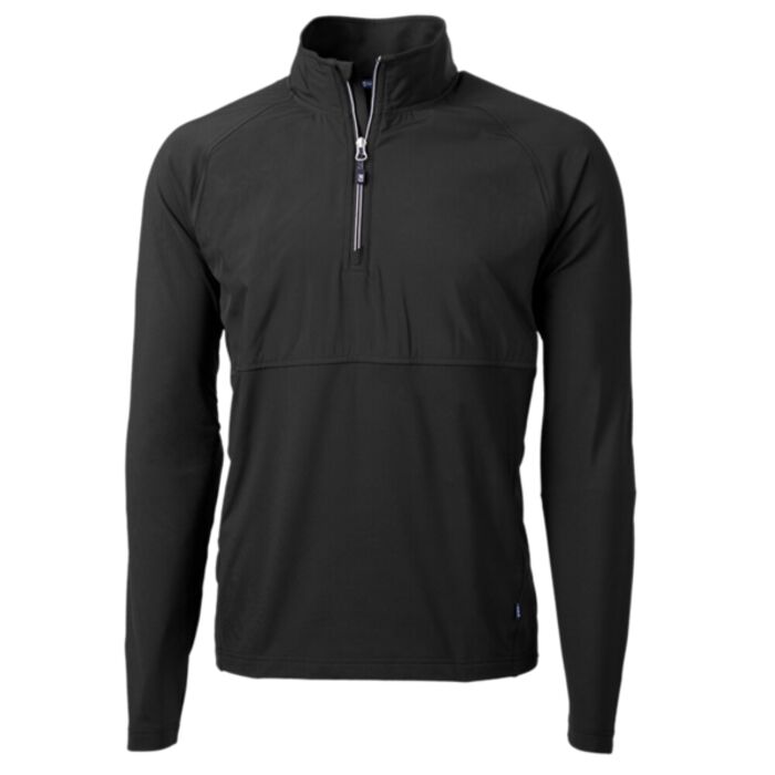  Cutter & Buck Adapt Eco Knit Hybrid Recycled Mens Quarter Zip  Thumbnail